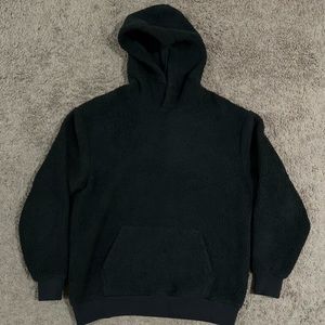 H&M Men’s Black Teddy Hoodie/Sweatshirt SZ L